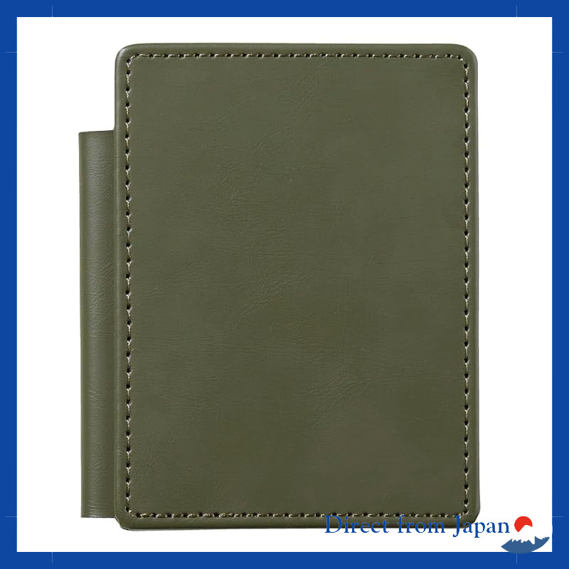 King Jim Slide Memo Pad Lezafes U Synthetic Leather A7 Black Olive Gray Camel