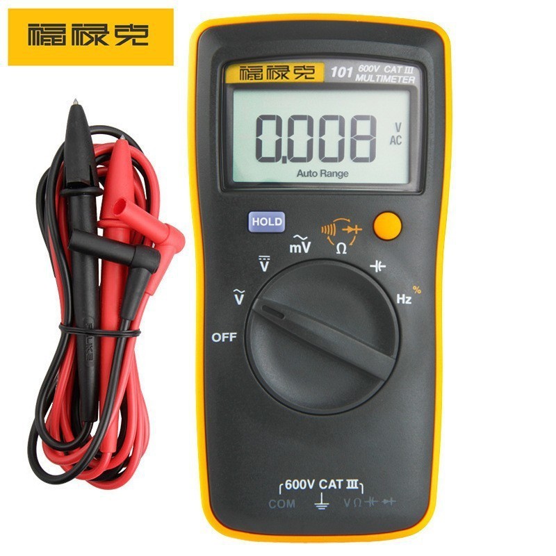 FLUKE F101KIT เครื่องวัดมัลติฟังก์ชันขนาดเล็ก F106 F107 F12E+ F15B+ มัลติมิเตอร์ดิจิตอล