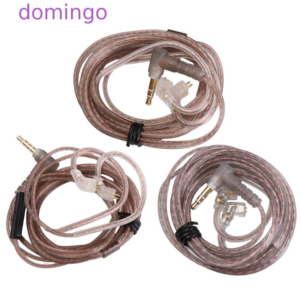 DOMINGO 2Pin สายหูฟังสําหรับ KZ ZEX B/C Pin 2Pin สาย Twisted สาย High-Purity ออกซิเจนฟรีทองแดง ZS10 