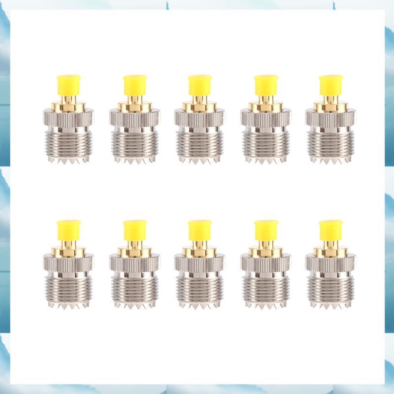 [WSB] 10 PC SMA Female to UHF Female Coaxial Connector อะแดปเตอร์โลหะใหม่ SO-239 SO239 ถึง SMA