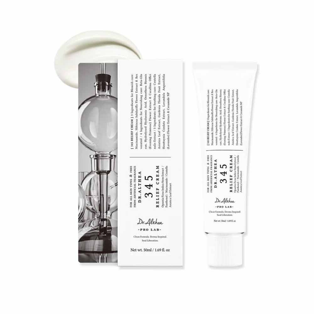 PIN品·Dr.Althea 345 Relief Cream Daily Face Moisturizer สําหรับทุกสภาพผิว 50ml