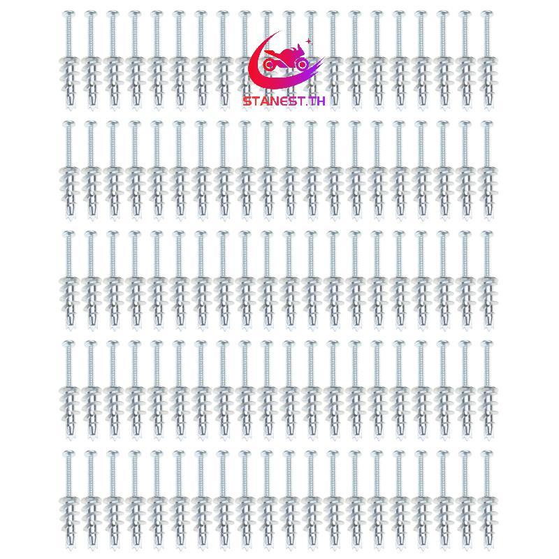 Stanest Multipurpose Drywall Screw Anchors ชุด Hollow Wall Anchors สกรูชุดสกรู Drywall สําหรับแขวนตก