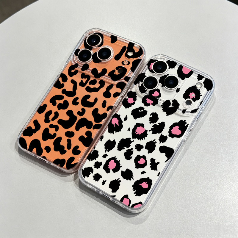 SAMSUNG สีดําเสือดาวพิมพ์เคสโทรศัพท์สําหรับSamsung Galaxy M54 M23 J4 J6 Plus J7 J2 Prime G530 A7 201
