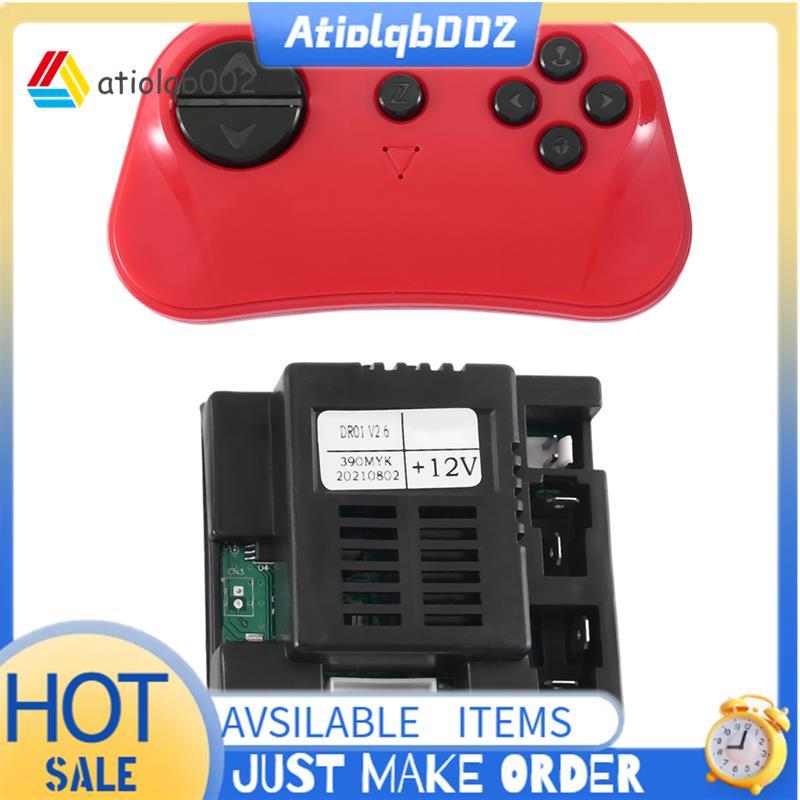 DR01 V2.6 390MYK 12V 2.4G รีโมทคอนโทรลบลูทูธและตัวรับสัญญาณสําหรับเด็กชิ้นส่วนทดแทนรถยนต์ไฟฟ้า