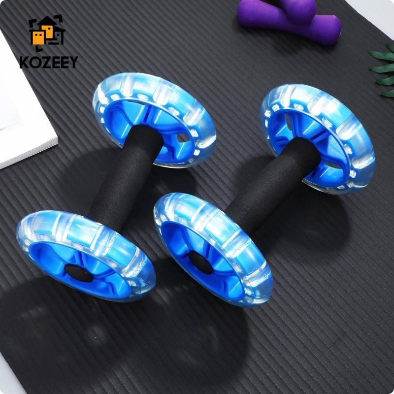 [KOZEEY] Weight-Loss Burning Double Wheel Ab Roller Stable Two-Wheel Ab Roller Portable