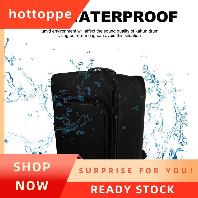 hottoppe1 ชิ้น Cajon Bag Cajon Backpack Black Oxford+Cotton with Handle and Shoulder Strap, Cajon Ac