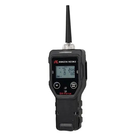 61C1 Riken Keiki GX-Force เครื่องตรวจจับก๊าซแบบพกพาสําหรับ CH4 HC O2 H2S CO H2 การตรวจสอบ