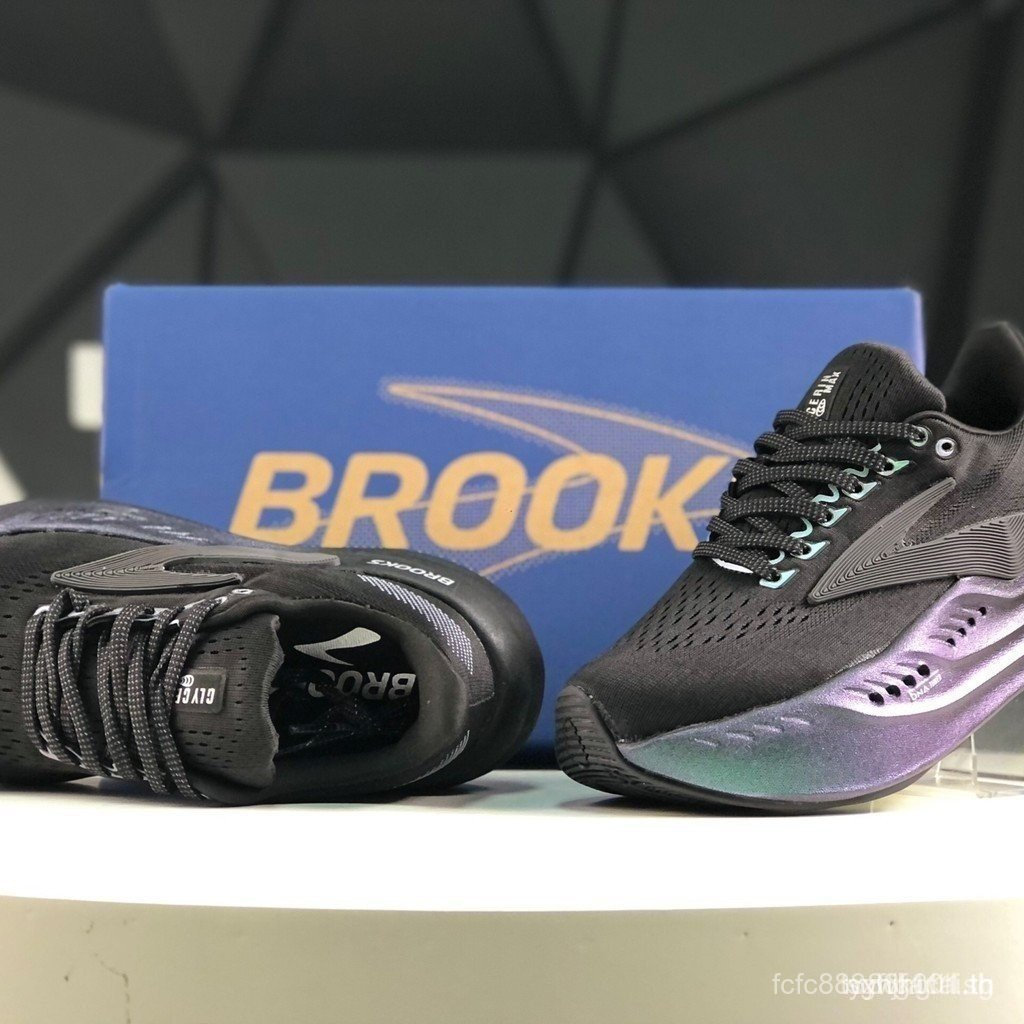รองเท้าวิ่งชายและหญิง Brooks Glycerin MAX สีดํา รองเท้าวิ่งมาราธอน ไซส์ 3648, 7U1A C398, 7 kW in-lin