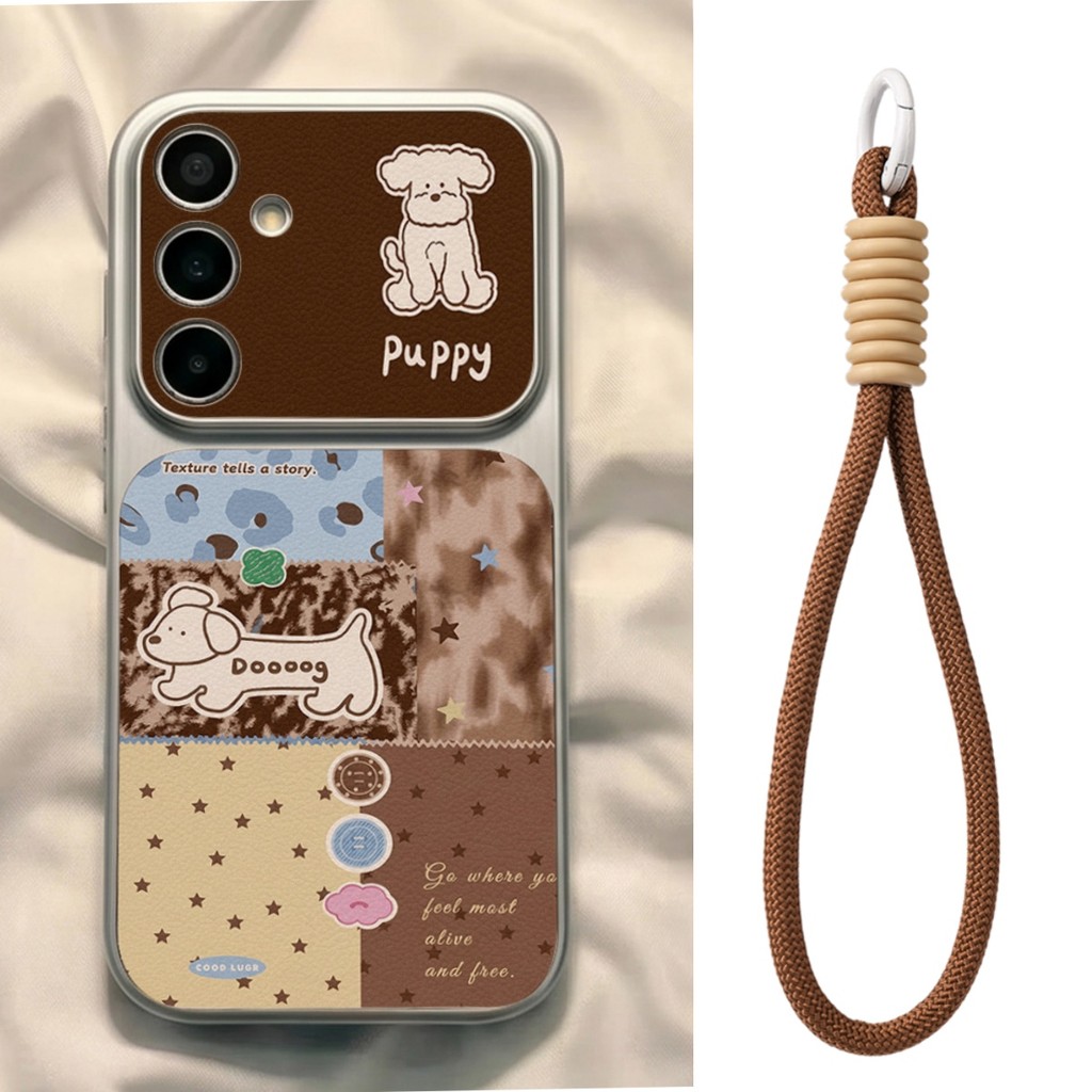เคสซัมซุง For Samsung A57 A37 A27 A17 A07 A56 A55 A05S A54 A52 A16 5G S26 S25 S24 Ultra S23 FE เคสนิ่มลายหนังแกะ สีพื้น