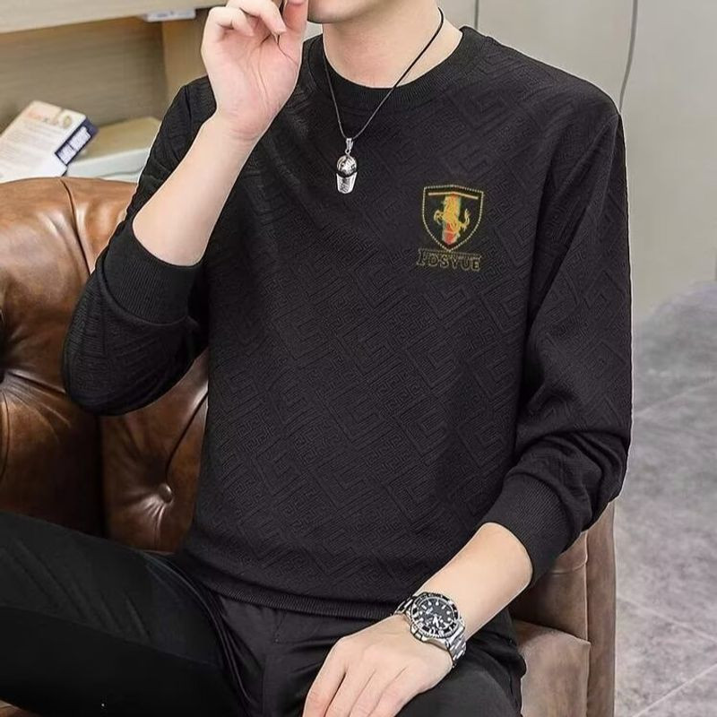 Trail Echo เสื้อยืดแขนสั้นคอกลมลําลองสําหรับบุรุษแฟชั่นสวมใส่ทุกวัน