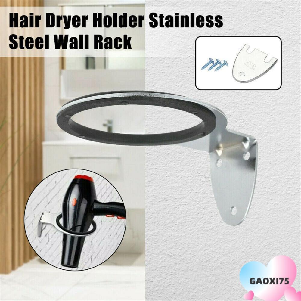GOXI75 เครื่องเป่าผม Wall Rack ชั้นวางที่ใช้งานได้จริงขาตั้ง Salon Storage