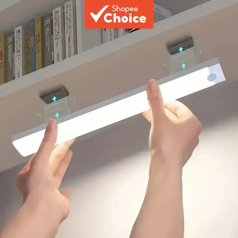 Motion Sensor Light USB ชาร์จแม่เหล็ก LED ปรับความสว่างได้สําหรับตู้