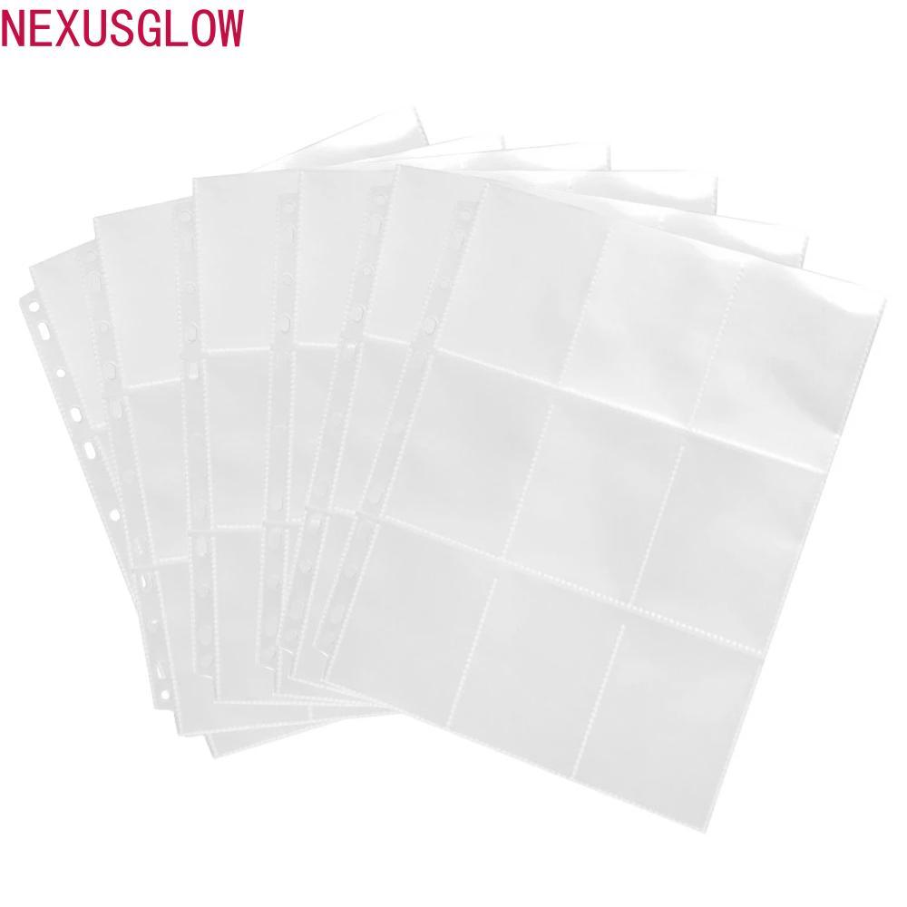 NEXUSGLOW Card Storage Wallets Card Stock Transparent Card Holder Heavy-duty 90 Pockets Photo Albums