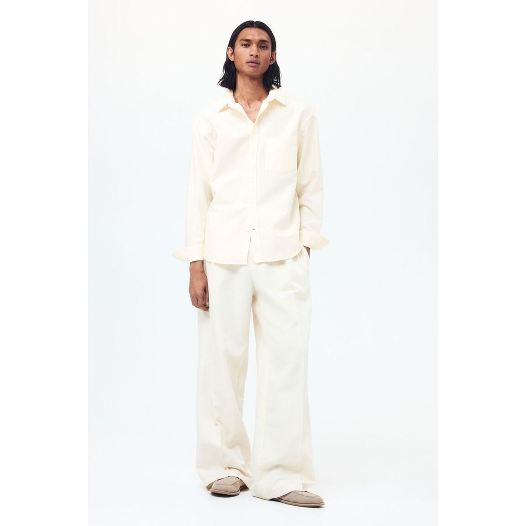 H&M(เอชแอนด์เอ็ม) เสื้อเชิ้ต Oxford แบบ Regular Fit ผู้ชาย 1257417_11