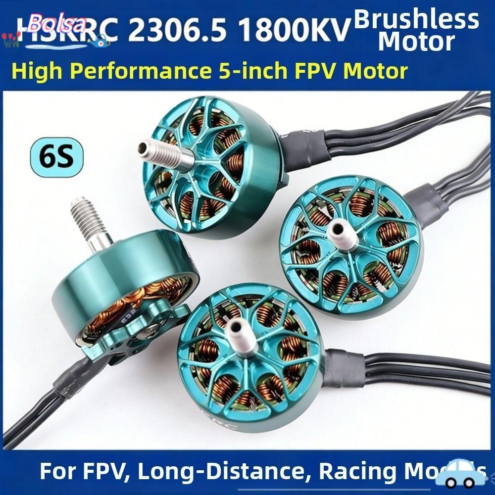 ครอสโอเวอร์ BOLSA|ชิ้นส่วนโดรน MotorRacing แบบไม่มีแปรง สีฟ้า HSKRC Flying Racing Motor, 2306.5 1800