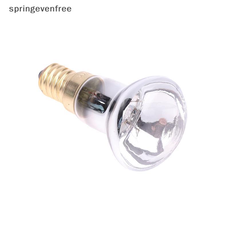 Springevenfree 1 PC เปลี่ยนโคมไฟลาวา E14 R39 30W 230V Spotlight สกรูหลอดไฟ Clear Reflector Spot หลอด