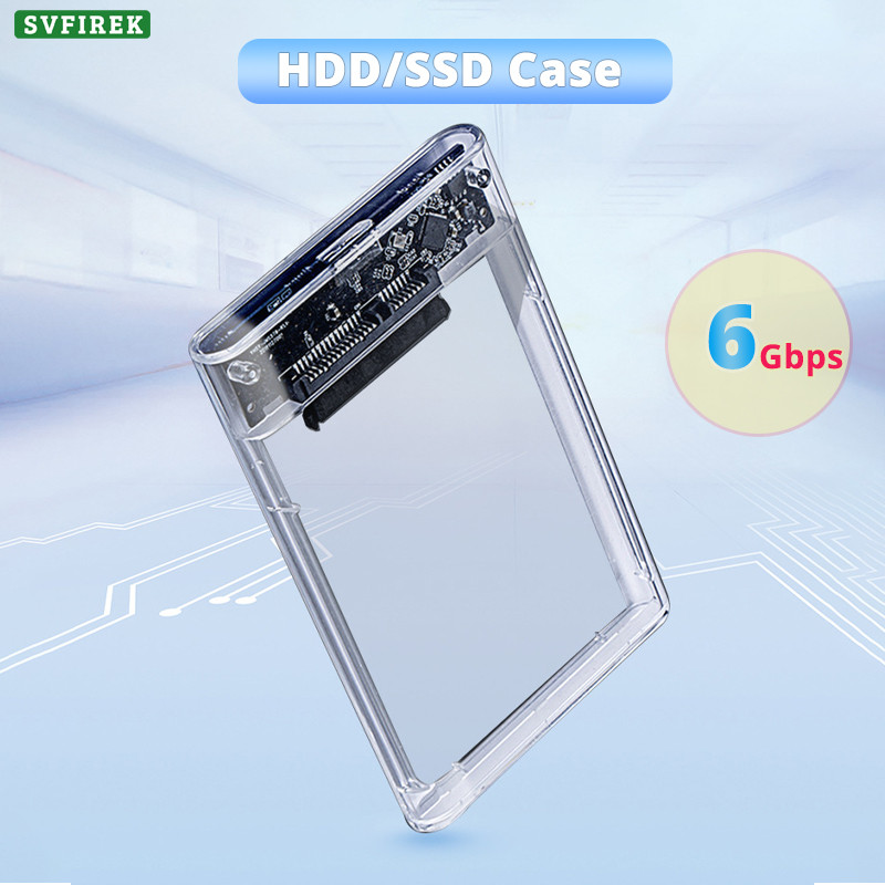 SATA เป็น USB3.1 SSD Enclosure 2.5 นิ้วโปร่งใสฮาร์ดดิสก์ภายนอกสําหรับแล็ปท็อปโน้ตบุ๊ค PC