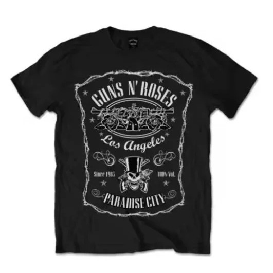 เสื้อยืด Guns N' Roses Paradise City Slash Axl Rose Rock Official Tee สำหรับผู้ชายและผู้หญิง
