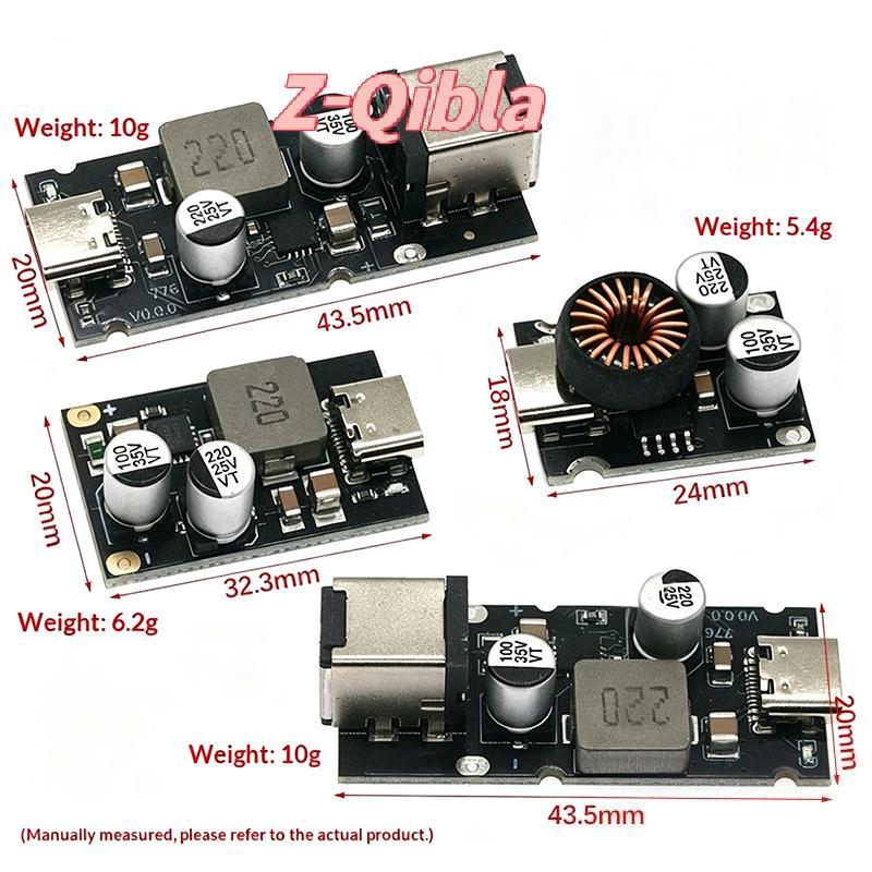[Z-Qibla-t] PD65W Type C Fast Charging Module อัตราการแปลงสูง DIY Power Charger Circuit Board สําหรั