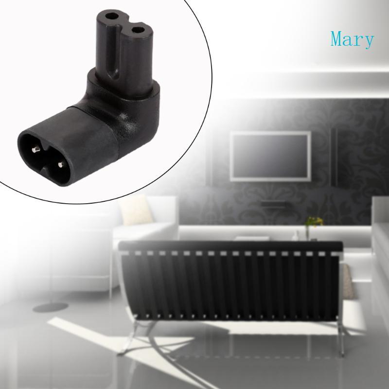 Mary IEC 320 IEC320 iec C7 ถึง C8 90 องศาซ้ายขวามุมอะแดปเตอร์ไฟ AC สําหรับ PC
