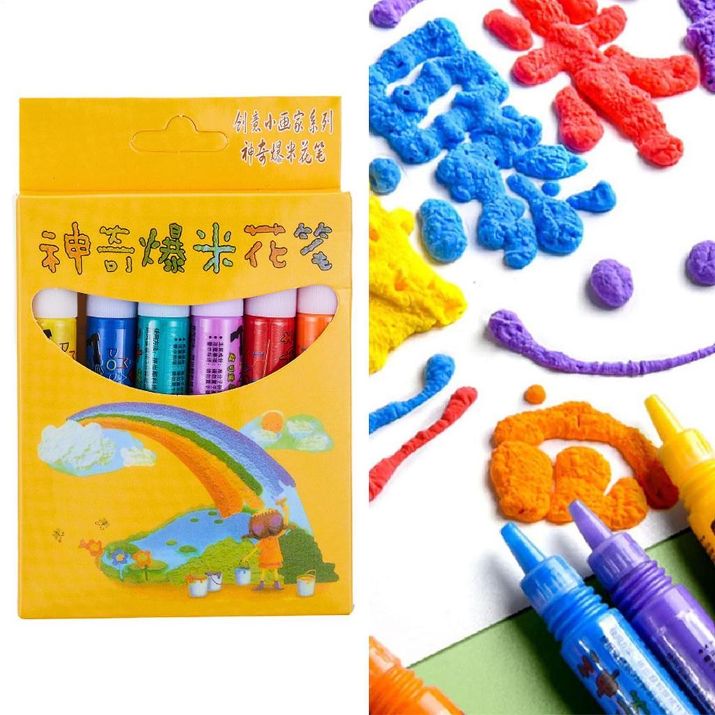 3D Bubble ปากกาสนุกสร้างสรรค์ความร้อนเปิดใช้งานน้ํา Marker 3D Puffy วาดปากกาสําหรับสาว decfeyemy