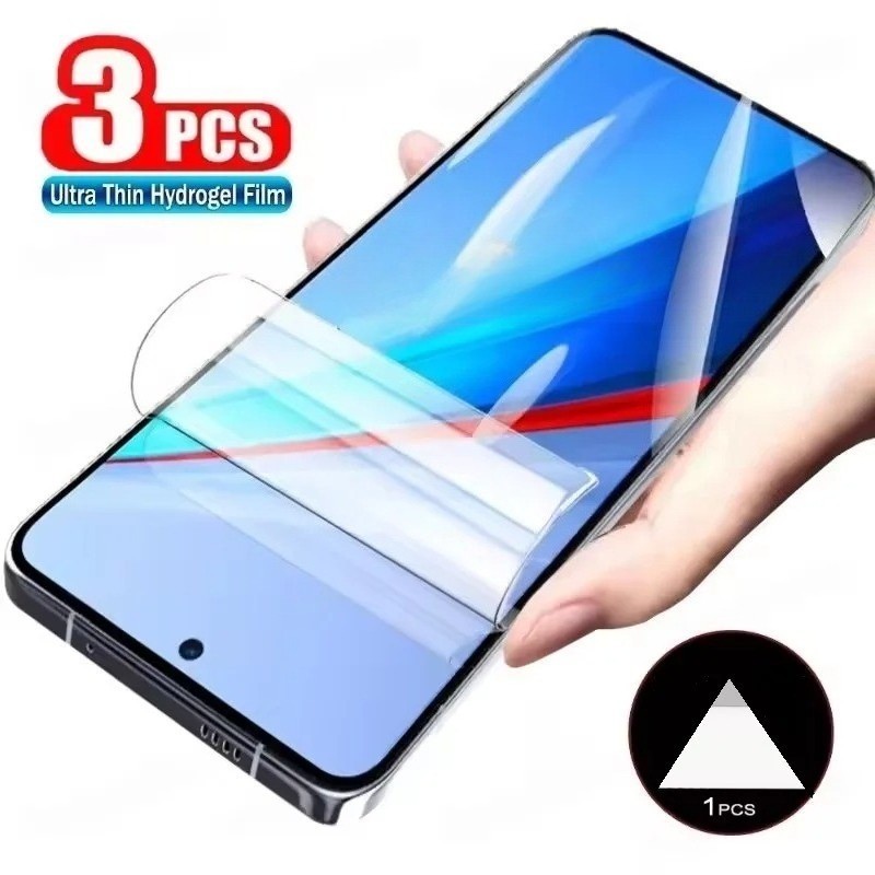3 ชิ้นป้องกันแสงสีฟ้า Ultra HD Soft Hydrogel ฟิล์ม Matte Frosted Soft ฟิล์มสําหรับ vivo T4 T4R T4x T
