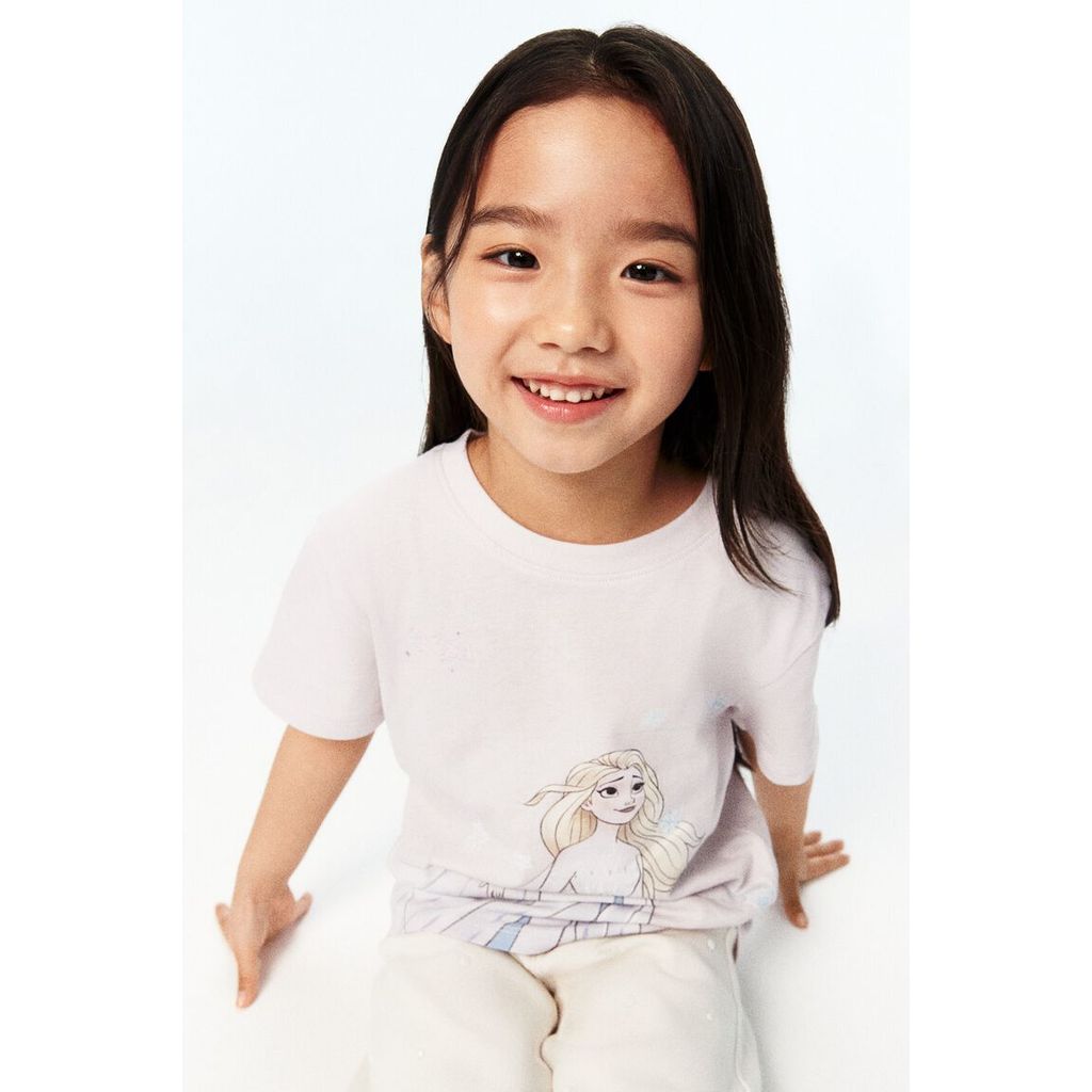 H&M(เอชแอนด์เอ็ม) เสื้อยืดผ้าฝ้ายพิมพ์ลาย เด็กหญิง 1362639_1