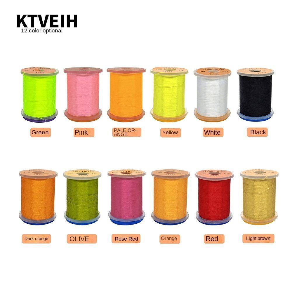 KTVEIH Fly Tying Thread line, Thread Spool Premium Fly Fishing Line, Fly Salmon Bass Fishing Line