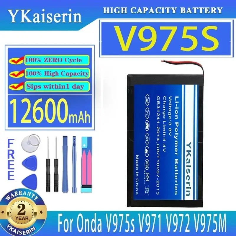 แบตเตอรี่แล็ปท็อป 12600Mah สําหรับ Onda V975s V971 V972 V975M แหล่งจ่ายไฟที่เชื่อถือได้