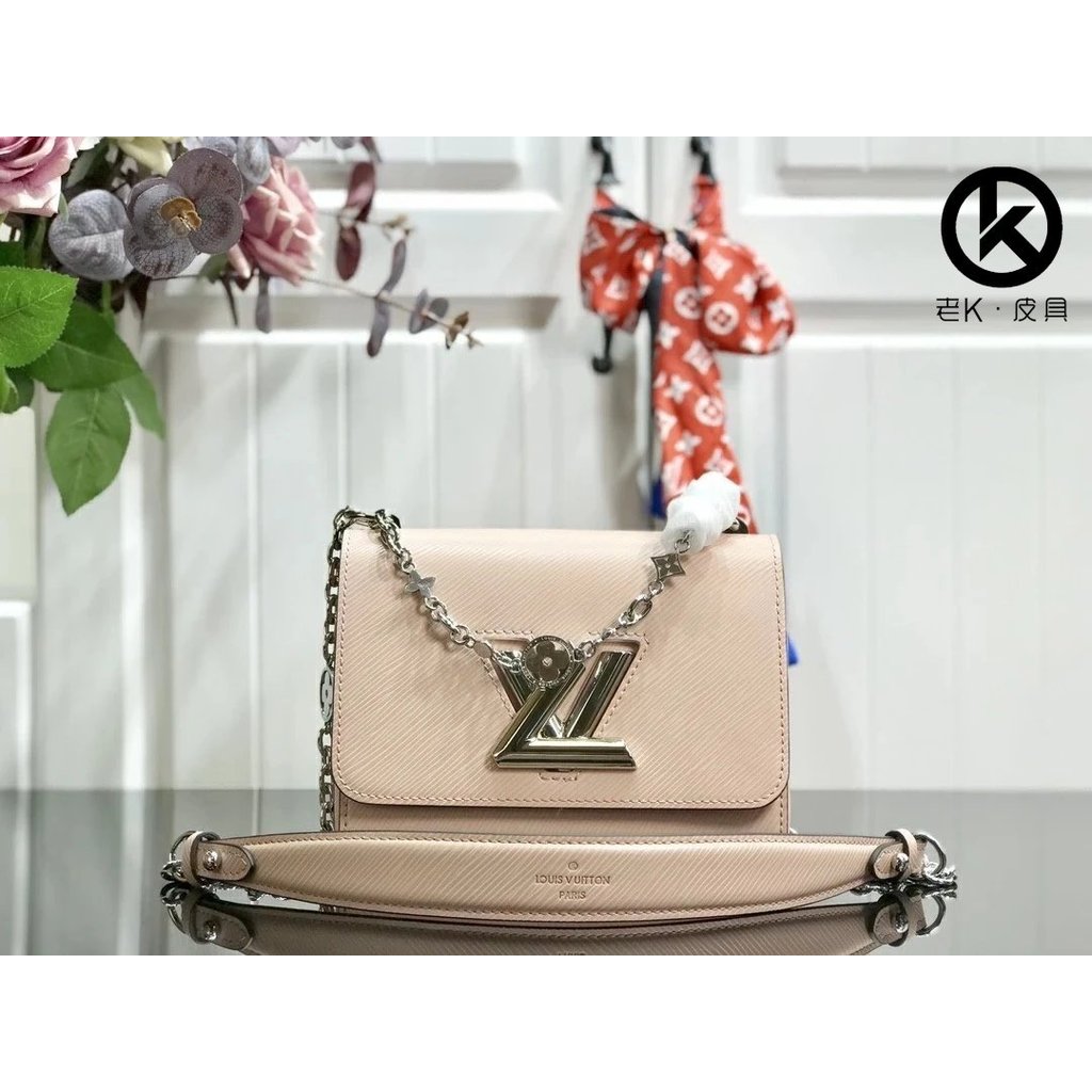 No Mixed Hair กระเป๋าถือมาใหม่ M55531 Nude Pink 50332 Encounter ประณีตคริสตัล Chain One Flower in Ro