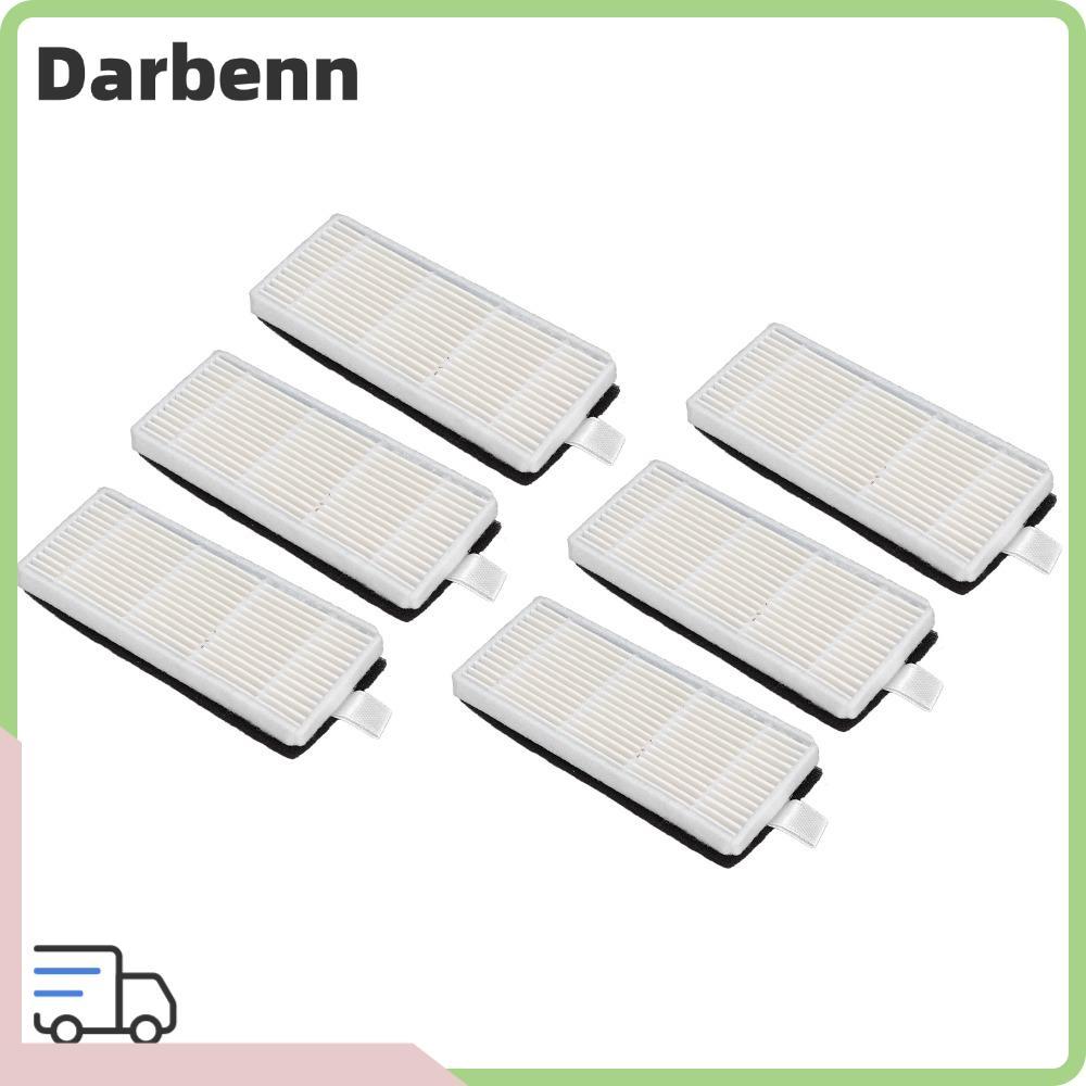 DARBEMY 6PCS เครื่องดูดฝุ่นกรอง,ดึงTabกรองหน้าจอกวาดกรองเปลี่ยน,สีขาวABSฟองน้ํากรอบสี่เหลี่ยมชุดหน้า