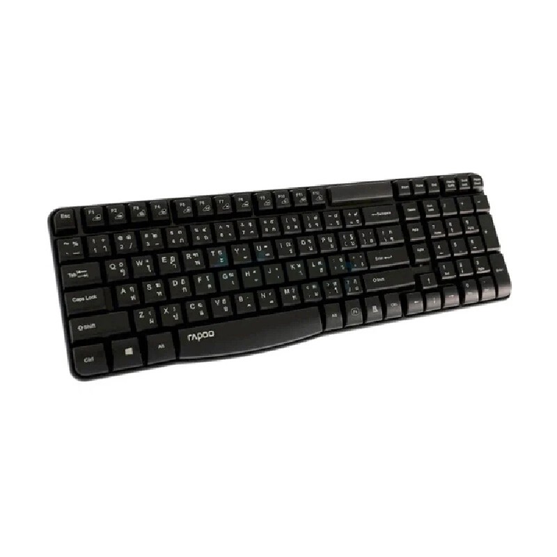 RAPOO คีย์บอร์ดไร้สาย รุ่น KB-E1050 สีดำ