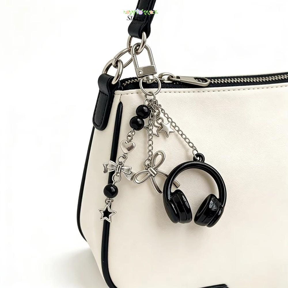 เครื่องรางหูฟัง STARYSWAY, เครื่องรางกระเป๋าหูฟังเพลงแบบแขวน Y2K, พวงกุญแจตกแต่งกระเป๋า