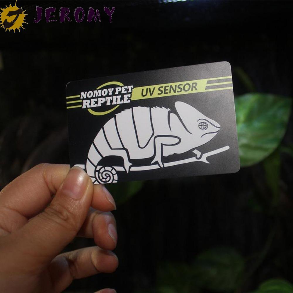 JEROMY UVB Card Indicator PVC 1PC แบบพกพา 2023 โคมไฟแบบใช้ซ้ําได้ Life Tester Meter