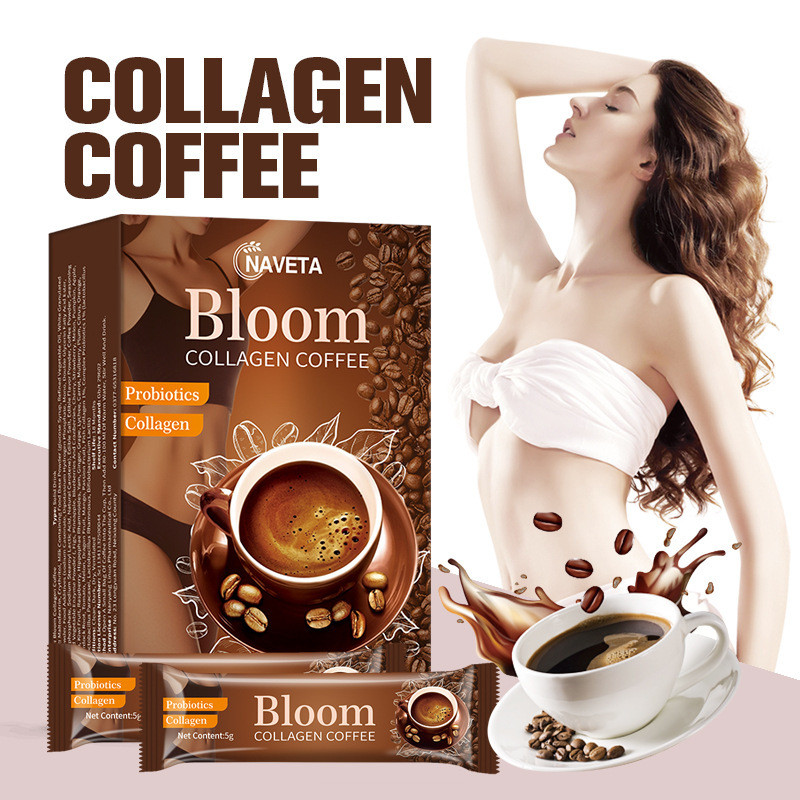 现货Bloom Collagen Coffee ลดน้ําหนัก Detox Slimm Coffee0809