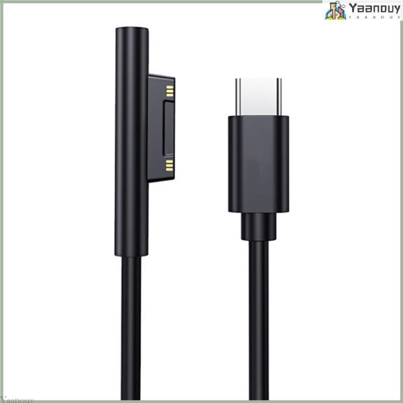 YAA Supply Charger Adapter Fast สายชาร์จ Type C Power 15V 3A PD สําหรับ Surface 7 6 54 3 Book 2