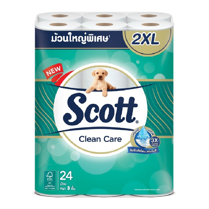 SCOTT กระดาษชำระ รุ่น Clean Care XXL (แพ็ค 24 ม้วน)