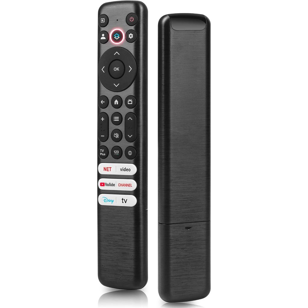 Universal Google TCL รีโมทคอนโทรลรีโมทคอนโทรลใช้งานร่วมกับ TCL Google 4K UHD HDR LED QLED QD-Mini LE