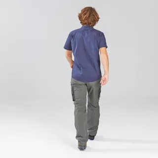 Decathlon Men’S Convertible Travel Trekking Cargo Trousers กางเกงทรงคาร์โก้ถอดขาได้ด้วยซิปผู้ชาย รุ่น Travel 500 - Green