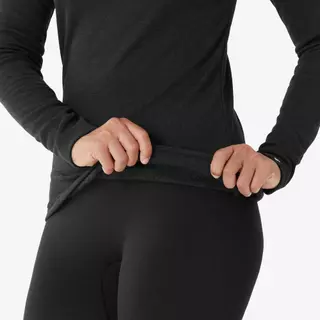 Decathlon Women'S Warm, Comfortable Thermal Ski Base Layer 100 เสื้อรองในผู้หญิงสำหรับเล่นสกี รุ่น Bl 100 - Black