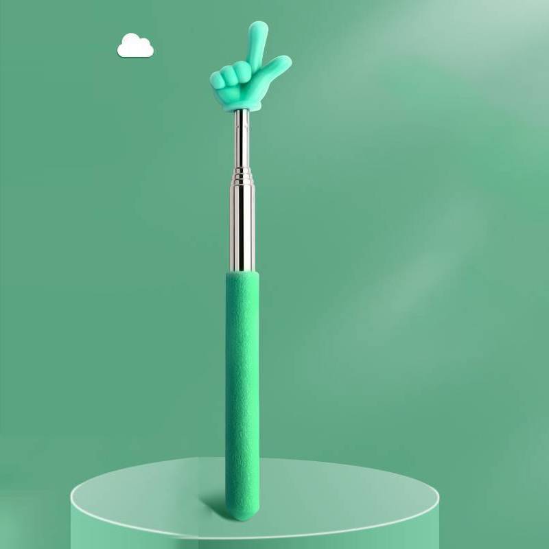 Retractable Teacher Pointer Finger Design StainlessSteel Telescopic School Teaching Pointer Sti Teac