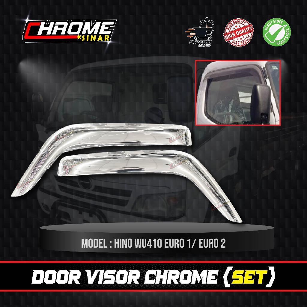 HINO WU410 EURO 1 EURO 2 ประตู VISOR CHROME