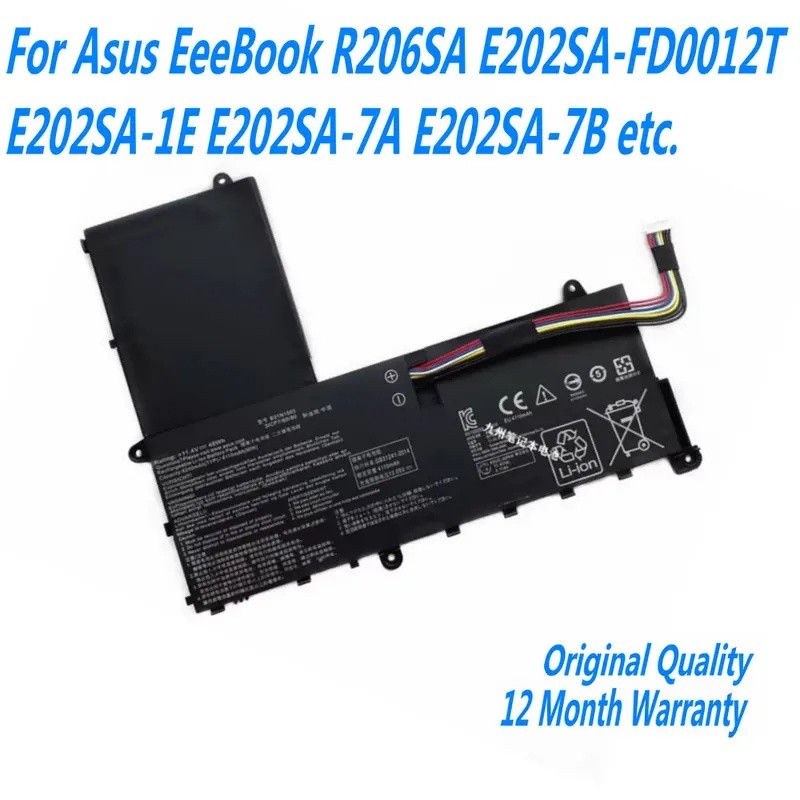 11.4V 4240mAh 48Wh B31N1503 แบตเตอรี่แล็ปท็อปสําหรับ ASUS EeeBook R206SA E202SA-FD0012T E202SA-1E E2