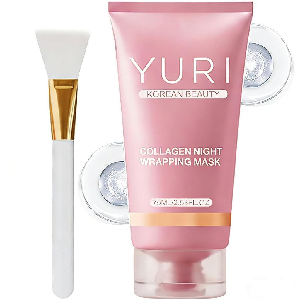 YURICollagen Wrapped Night Mask, YURICollagen Mask, Easy-Tear Mask, Night P1HG