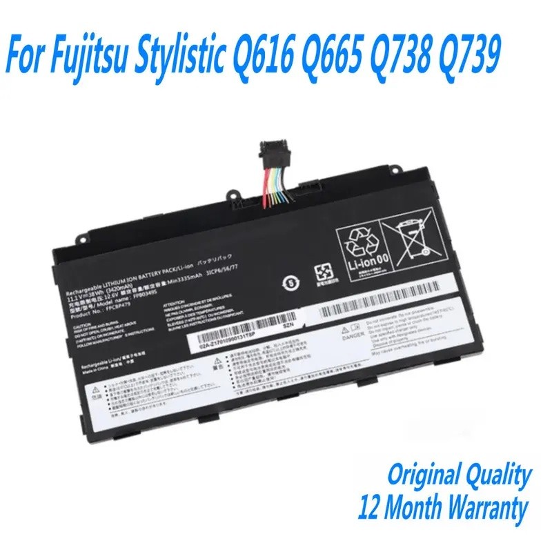 11.1V 38Wh FPB0349S FPCBP479 FPB0326S แบตเตอรี่แล็ปท็อปสําหรับ Fujitsu Stylistic Q616 Q665 Q738 Q739