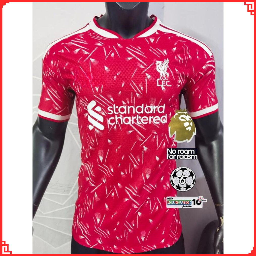 G7ew7e11o26/27 Liverpool Home Player Version เสื้อฟุตบอลแขนสั้น S-2XL