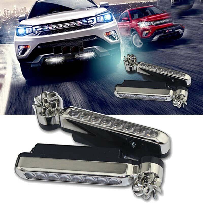Thankswin 8 LED DRL Daylight Wind Energy ไม่ต้องใช้ไฟภายนอกรถยนต์ไฟวิ่งกลางวัน th