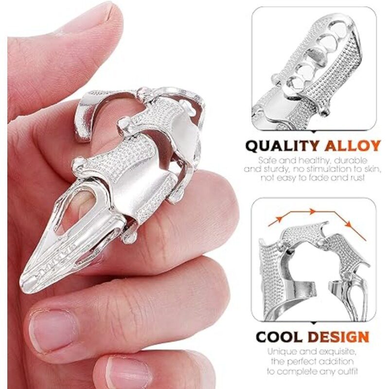 Joint Ring Armor Ring Metal Nail Cover Wearing Nail Armor Cover Niche Nails Cover Open Joint Copper 