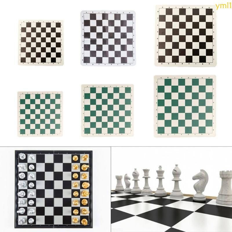 Yml1 PU Chess Board Roll-up Tournament Chess Mat Slip กระดานหมากรุกแบบนุ่ม