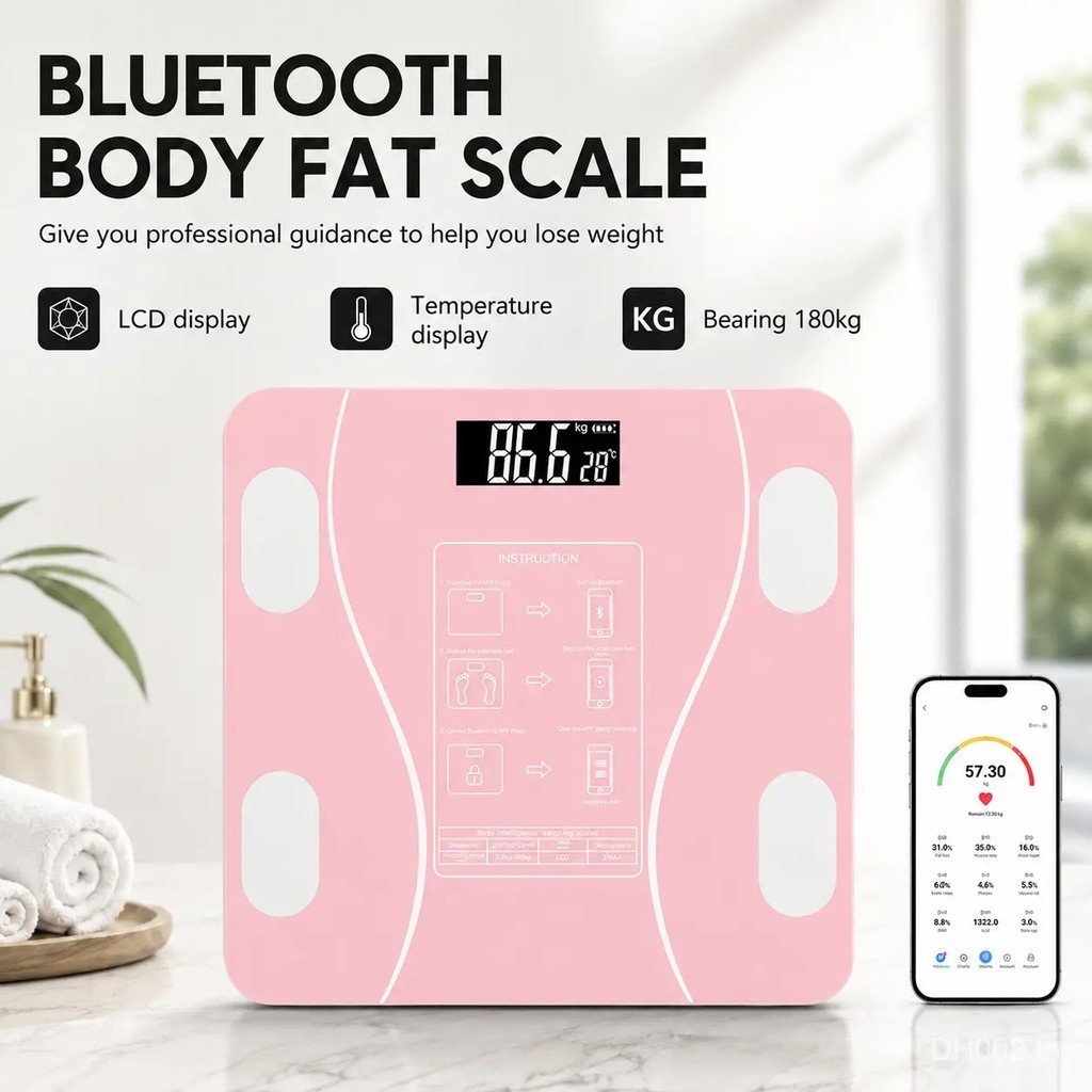 【SG Ready Stock】Update Version Digital Body Travel Weight Scale Body Composition Scale APP Weighing 